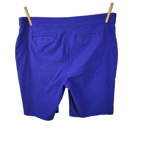 Coral Bay Bermuda Shorts Plus Size 18 18W 41"x10.5" Blue casual Mid Rise Pull On - Picture 3 of 4